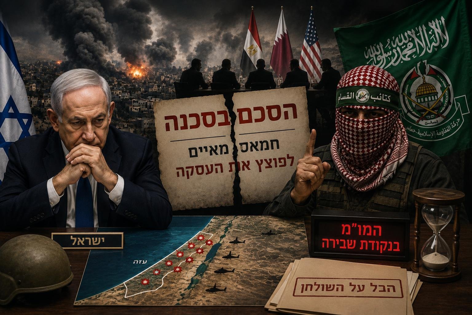 דרמה במו״מ: ישראל החמירה את נהלי הסיכולים בעזה, חמאס מאיים לפוצץ את העסקה